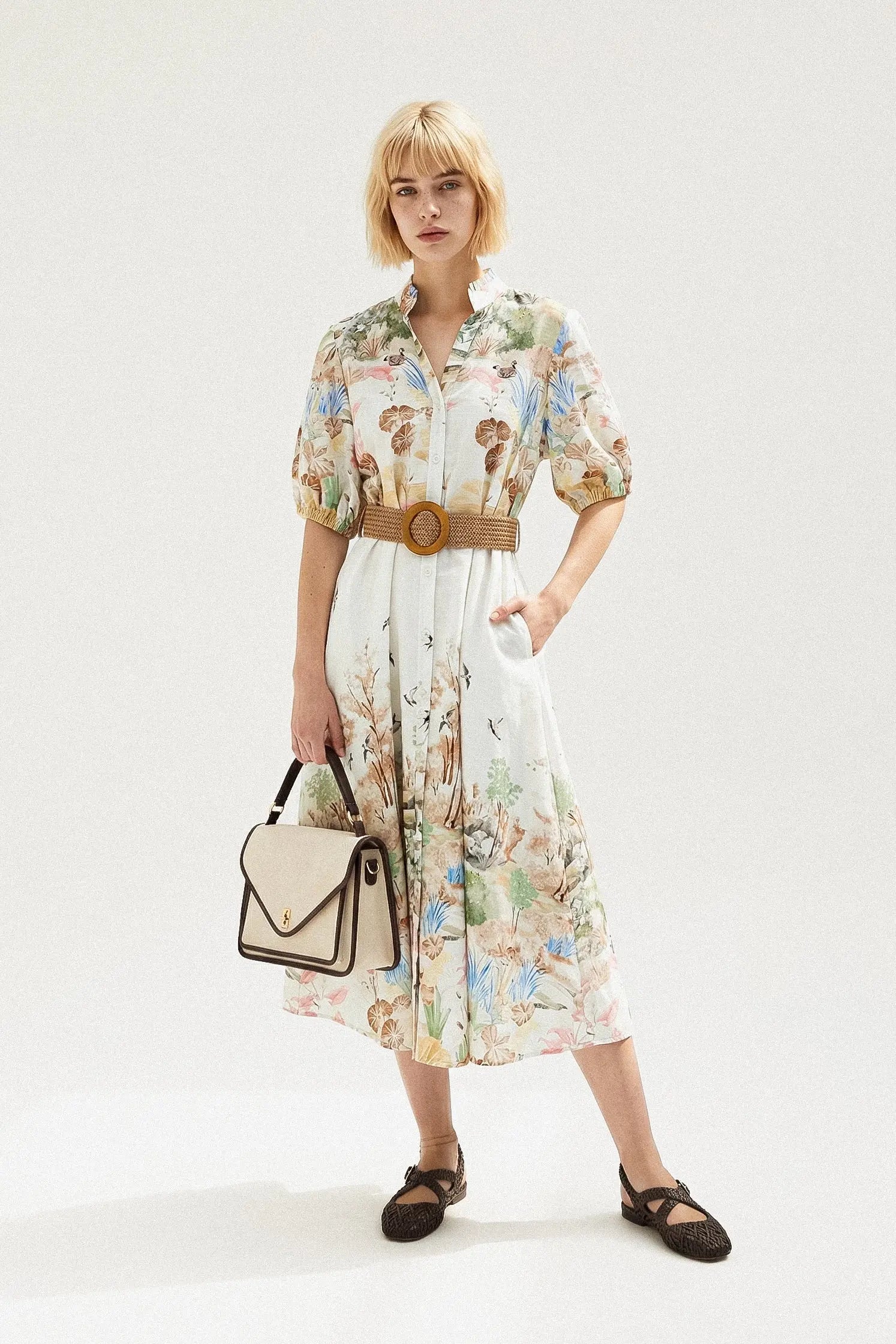 ROBE IMPRIMÉ CEINTURE SAVINA Not specified