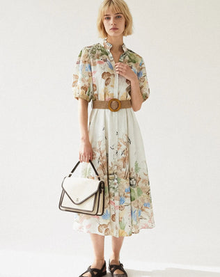 ROBE IMPRIMÉ CEINTURE SAVINA Not specified
