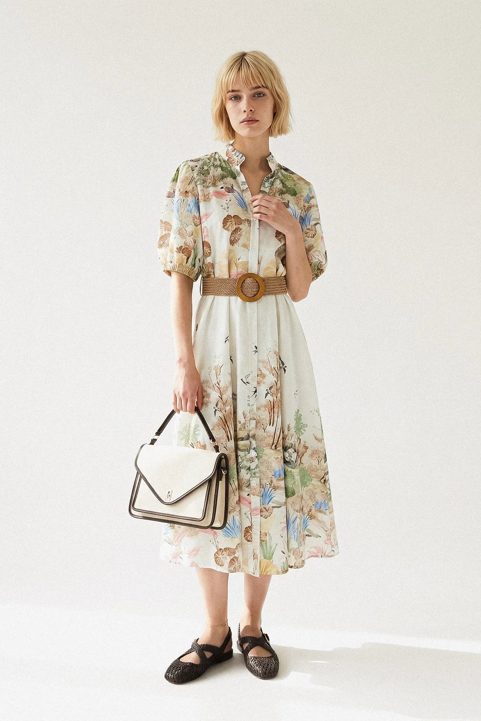 ROBE IMPRIMÉ CEINTURE SAVINA Not specified