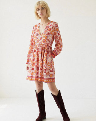 ROBE IMPRIMÉE COURTE ROMANE Not specified