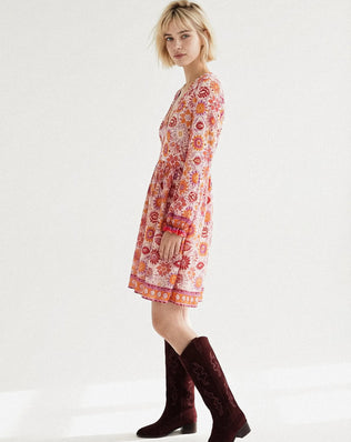 ROBE IMPRIMÉE COURTE ROMANE Not specified