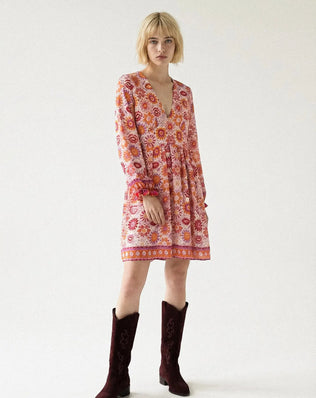 ROBE IMPRIMÉE COURTE ROMANE Not specified