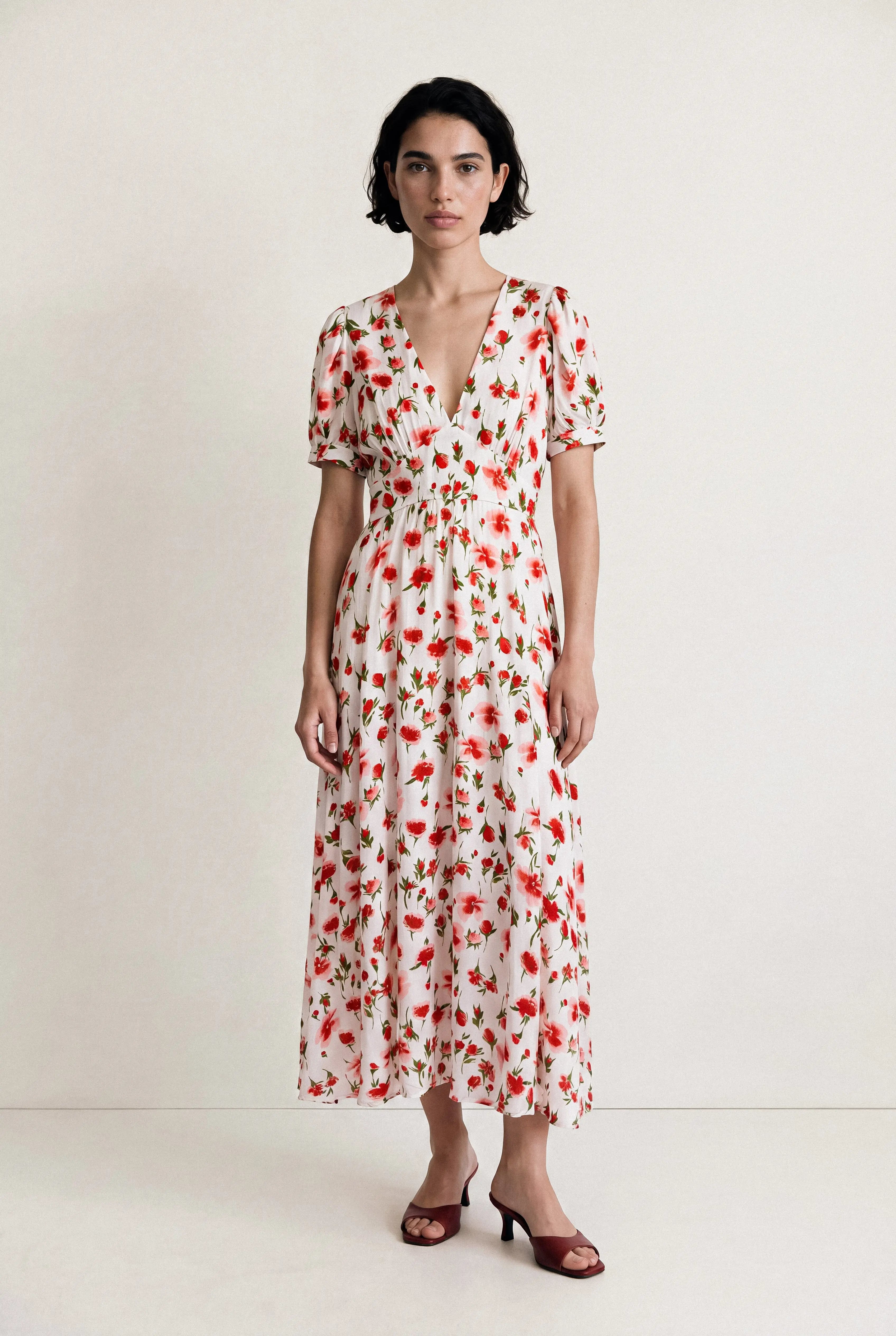 ROBE LONGUE COQUELICOT CÉCILE
