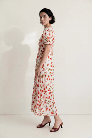 ROBE LONGUE COQUELICOT CÉCILE