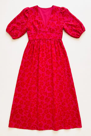 ROBE MIDI SMOCKÉE ANGÈLE