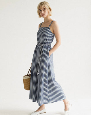 ROBE RAYÉE NŒUD INÈS Not specified