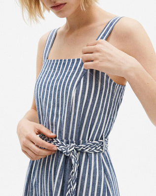 ROBE RAYÉE NŒUD INÈS Not specified