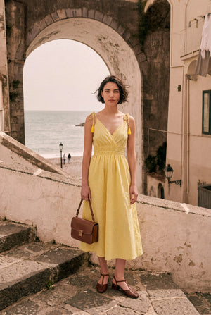 ROBE VICHY À BRETELLES NOUÉES BLANDINE