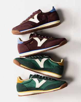 Sneakers Saturno – Nylon & Cuir Fendu RDG