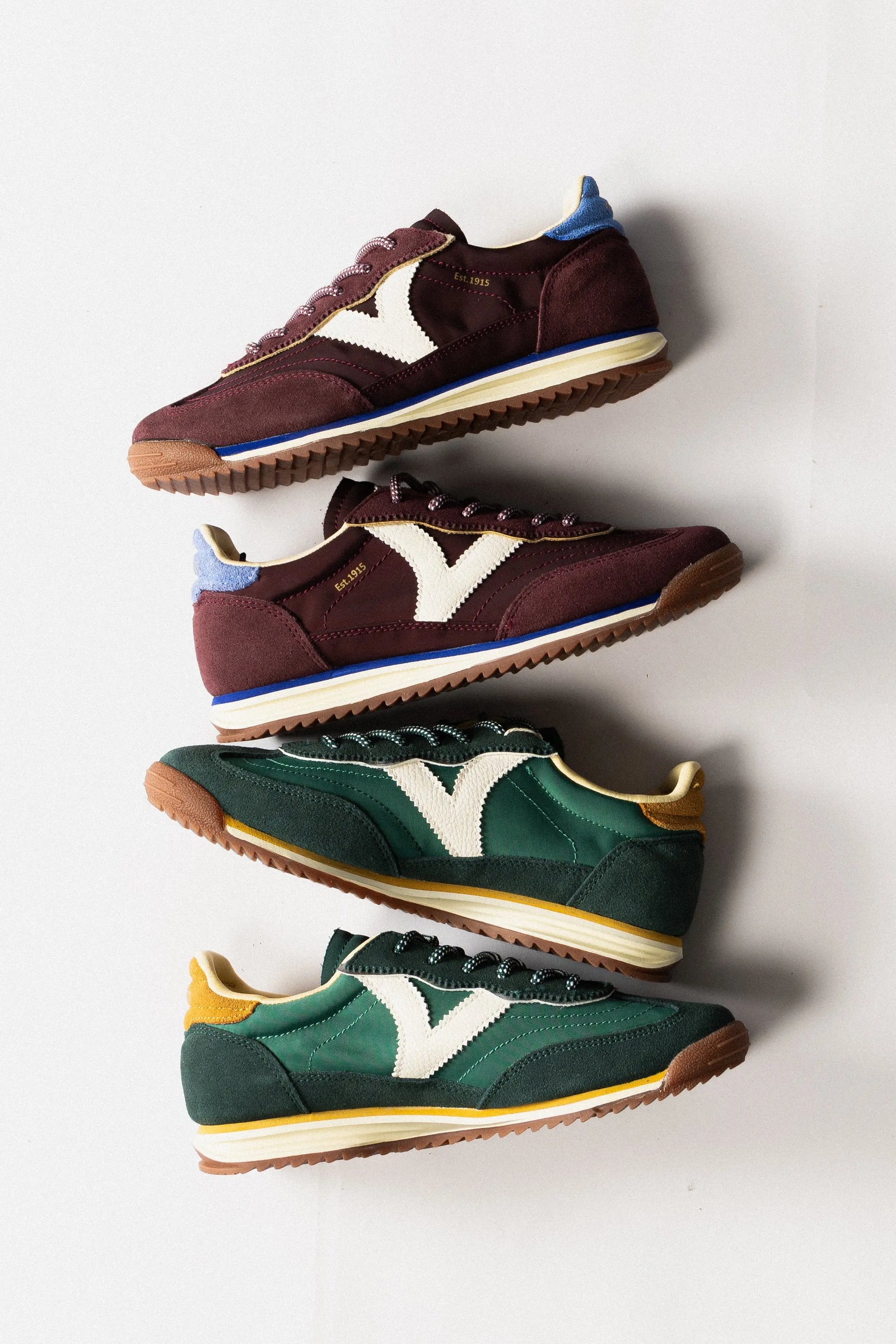 Sneakers Saturno – Nylon & Cuir Fendu RDG