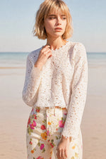TOP DENTELLE ANGLAISE