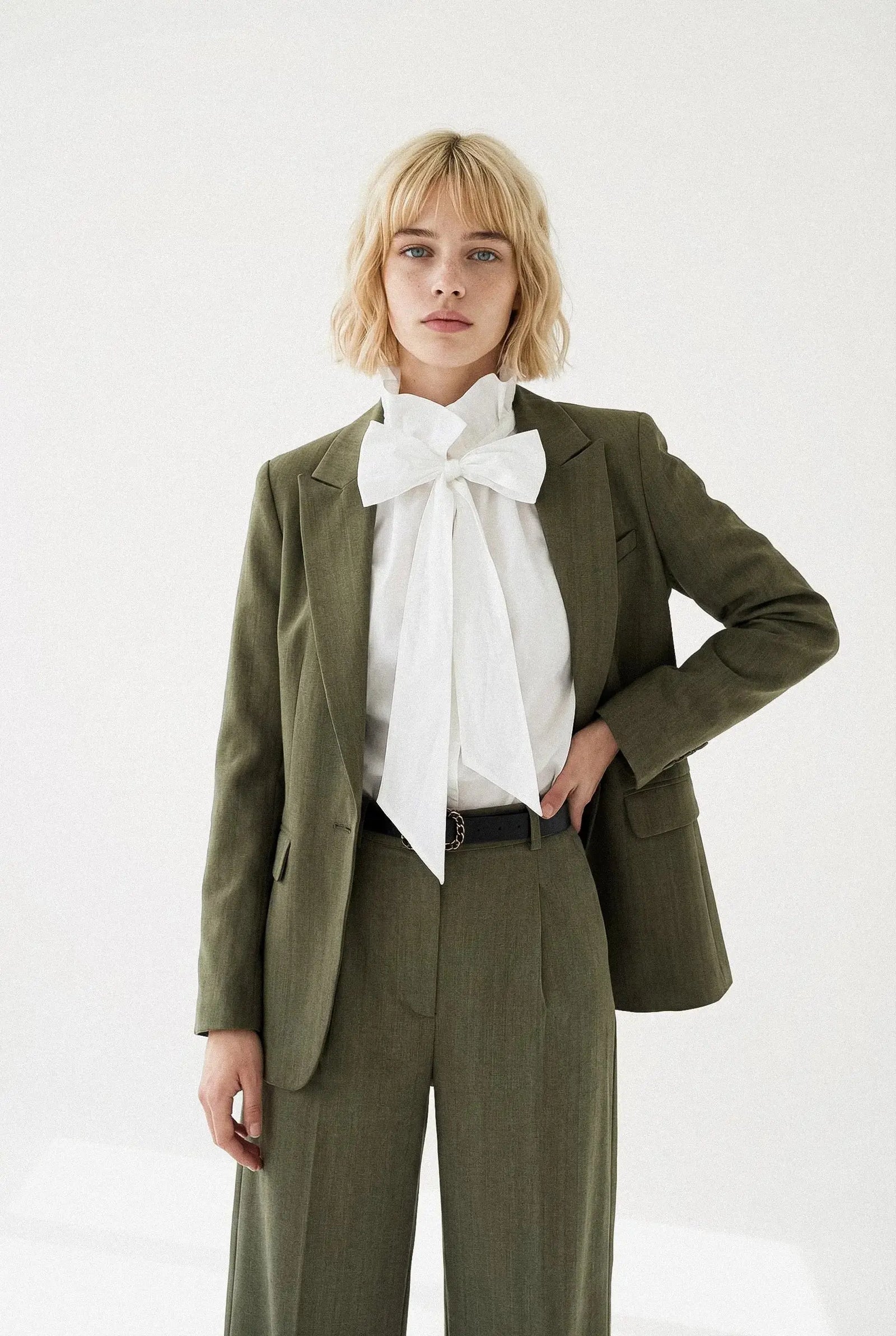 PANTALON LARGE CHEVRON MAËLLE Not specified