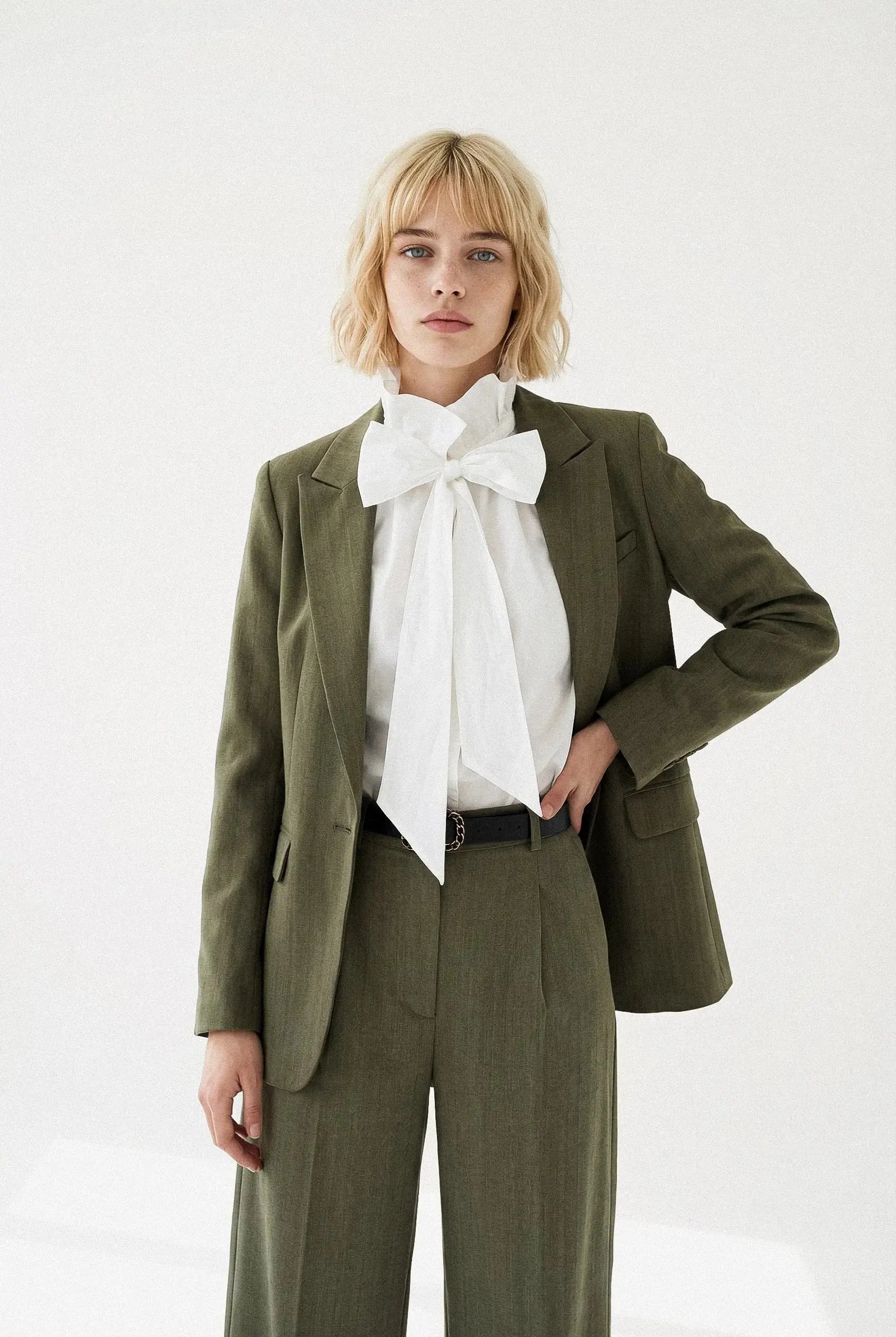 PANTALON LARGE CHEVRON MAËLLE Not specified