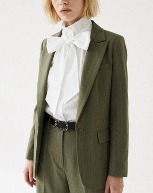 PANTALON LARGE CHEVRON MAËLLE Not specified