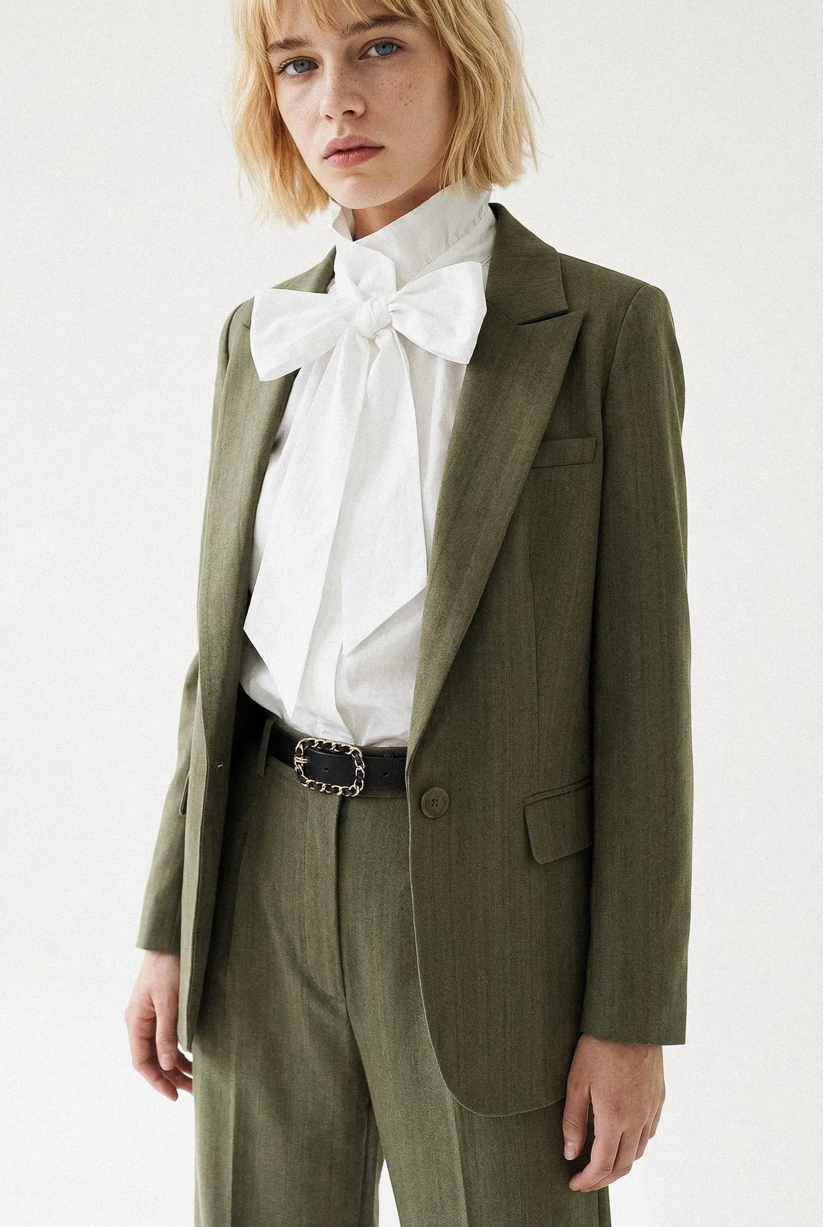 PANTALON LARGE CHEVRON MAËLLE Not specified