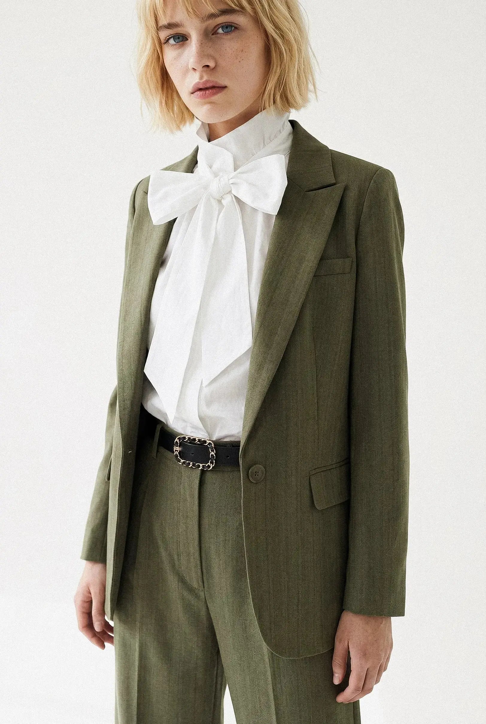 PANTALON LARGE CHEVRON MAËLLE Not specified