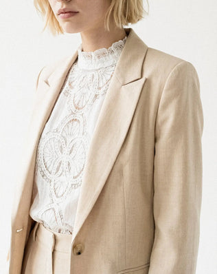 PANTALON LARGE CHEVRON MAËLLE Not specified