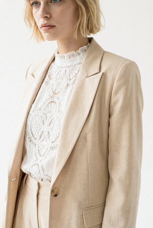 PANTALON LARGE CHEVRON MAËLLE Not specified